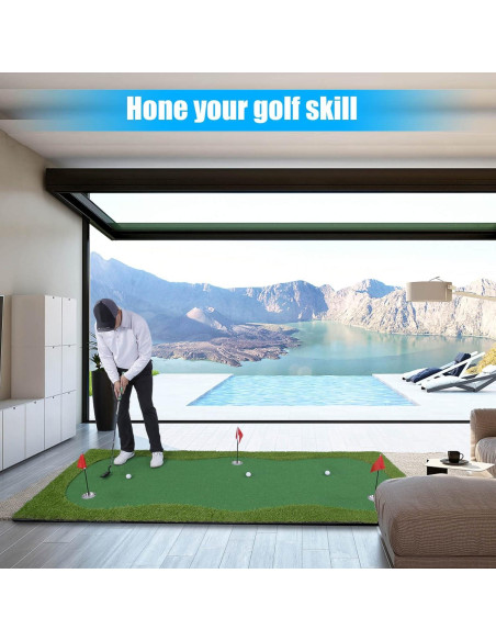 Campo de Golf para Putt BOBURN 1,22x3,05m 3 Huecos