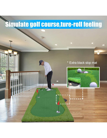 Campo de Golf para Putt BOBURN 1,22x3,05m 3 Huecos