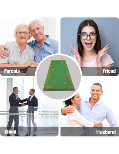 Campo de Golf para Putt BOBURN 1,22x3,05m 3 Huecos