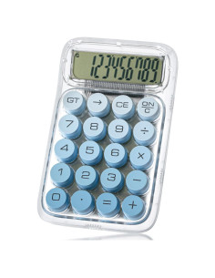 Calculadora Mr. Pen 10 Dígitos Azul Pantalla LCD Grande