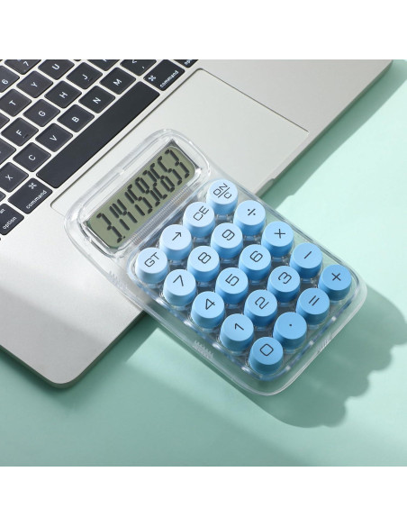 Calculadora Mr. Pen 10 Dígitos Azul Pantalla LCD Grande