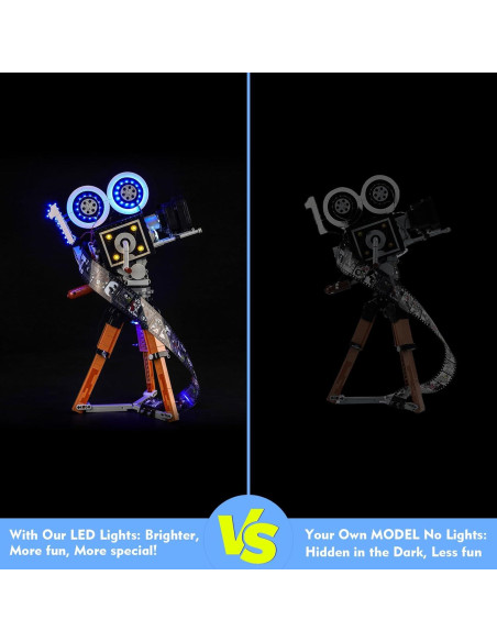 Kit de Luz LED LocoLee para Cámara LEGO 43230 Control de Luz