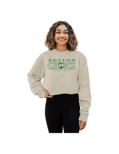 Sudadera recortada Blue 84 Boston Celtics para mujeres
