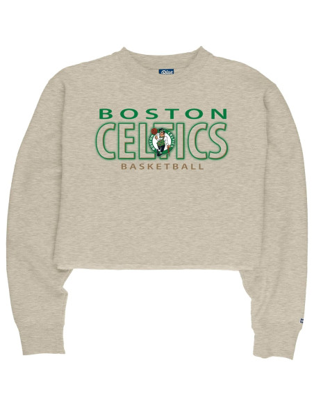 Sudadera recortada Blue 84 Boston Celtics para mujeres