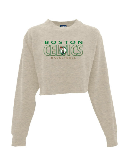 Sudadera recortada Blue 84 Boston Celtics para mujeres