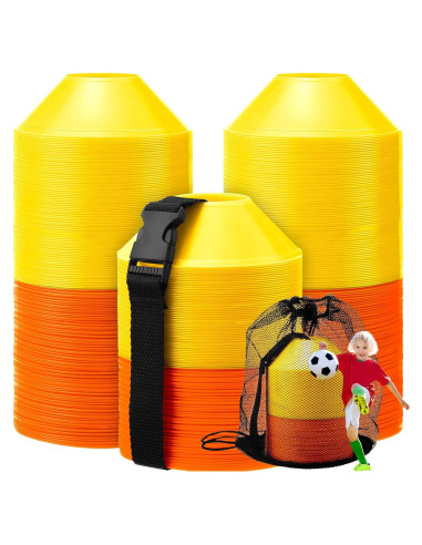 Hanaive 100 Mini Conos de Fútbol 12,7 cm para Entrenamiento