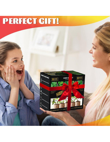 Kit de Jardín de Hierbas Meekear - 5 Semillas y Accesorios