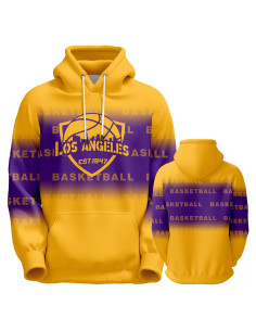 Sudadera con Capucha Baloncesto Ciudad Unisex S-3XL