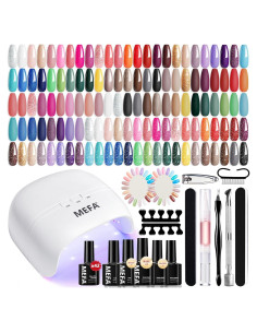 Kit de Esmalte de Uñas en Gel MEFA 42 Colores 59 Piezas