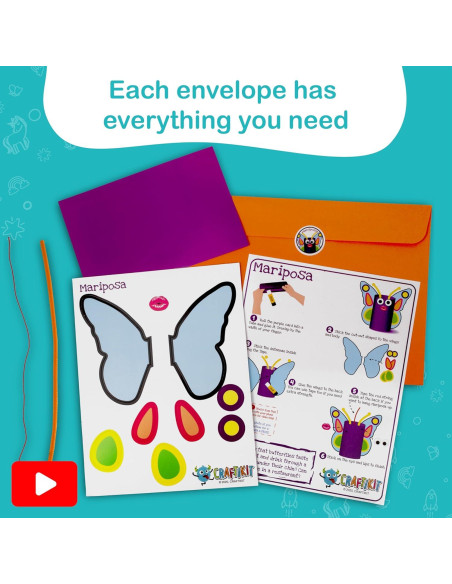 Craftikit 20 Kits de Manualidades de Animales para Niños