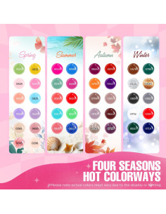 Kit de Esmalte de Uñas en Gel MEFA 42 Colores 59 Piezas 2