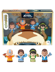 Conjunto Figuras Little People Collector Aang 4 Piezas