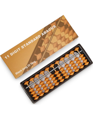 Ábaco Digital Black Long 11 Columnas 17.8 cm Educativo