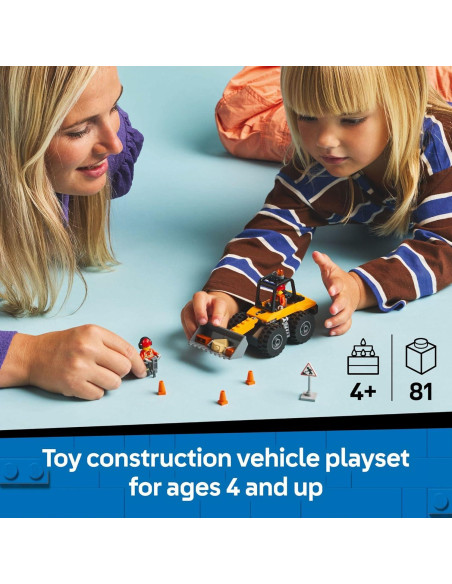 LEGO Ciudad Cargadora Amarilla 60450 - Juguete 81 Piezas