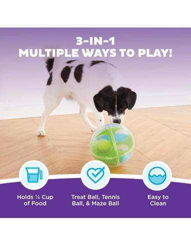 Bola A-Maze Outward Hound para Perros, Nivel 2 Verde