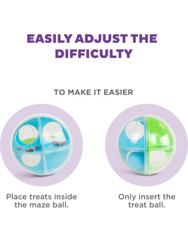 Bola A-Maze Outward Hound para Perros, Nivel 2 Verde