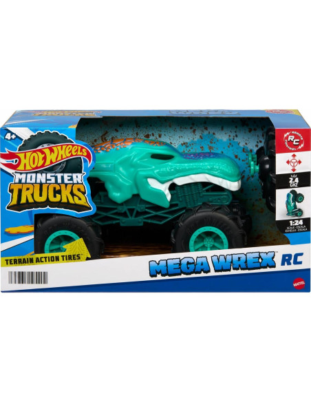 Camión Monstruo RC Hot Wheels Mega-Wrex 1:24 Todo Terreno