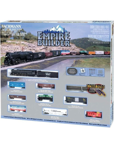 Set de Tren Eléctrico Bachmann Empire Builder 68 Piezas Escala N