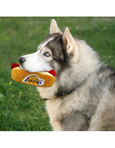 Juguete de Peluche NBA Hot Dog Pets First Lakers 20x12 cm
