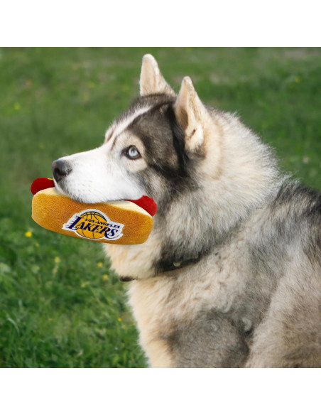 Juguete de Peluche NBA Hot Dog Pets First Lakers 20x12 cm