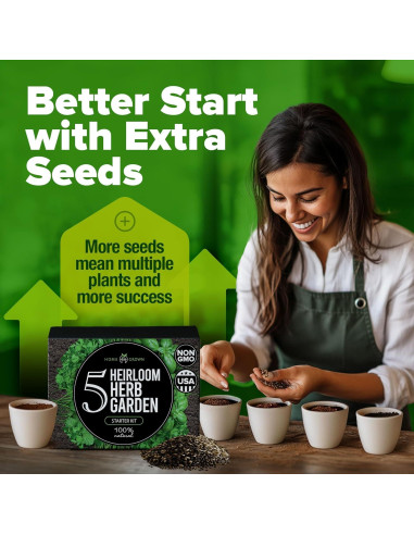 Kit de Jardín de Hierbas - HOME GROWN - 5 Especies
