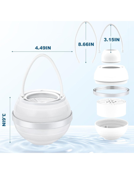 Filtro de Baño JUSTOWE HL-57 8 Etapas Purificador