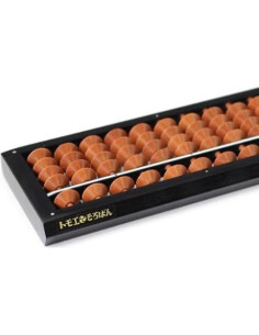 Ábaco Soroban Tomoe 23 Dígitos Madera Negra 2