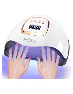 Lámpara UV LED 380W BEENLE para Uñas, Secador Profesional con 4 Temporizadores