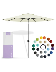 Sombrilla Midtown 3m Aluminio Tela Sunbrella Inclinable