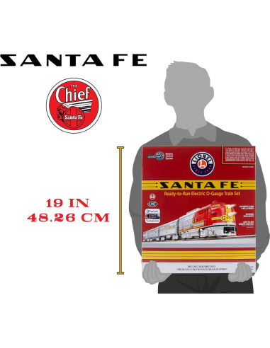 Tren Eléctrico Lionel Santa Fe Super Chief Bluetooth 5.0