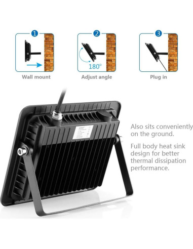 Luz UV LED 50W Everbeam 365nm Impermeable IP66