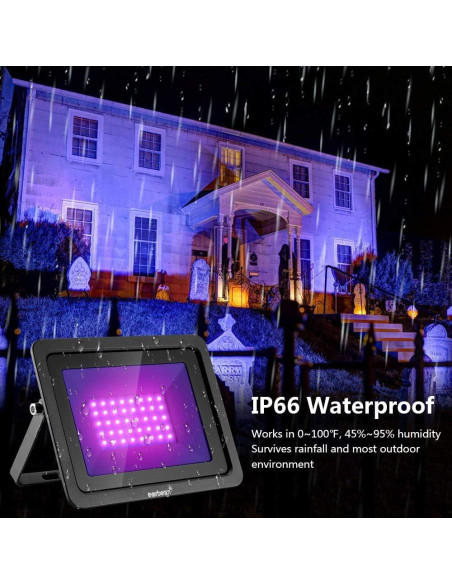 Luz UV LED 50W Everbeam 365nm Impermeable IP66