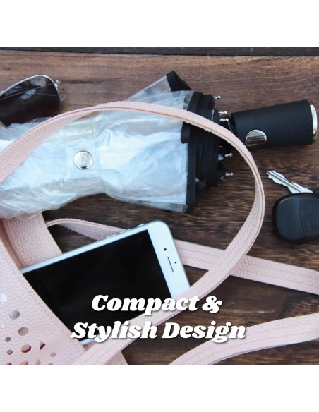 Paraguas Plegable Totes Automático Claro 106 cm Unisex