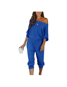 Conjunto de Chándal PRETTYGARDEN 2 Piezas Mujeres Azul