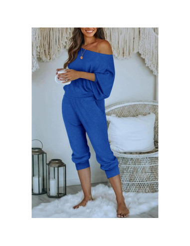 Conjunto de Chándal PRETTYGARDEN 2 Piezas Mujeres Azul