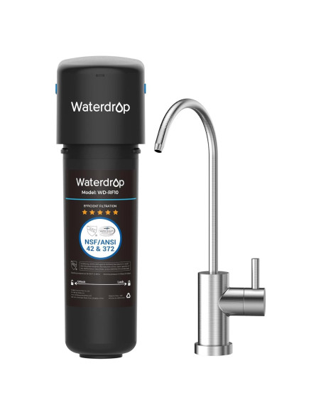 Filtro de agua bajo fregadero Waterdrop WD-10UB, reduce PFAS y plomo