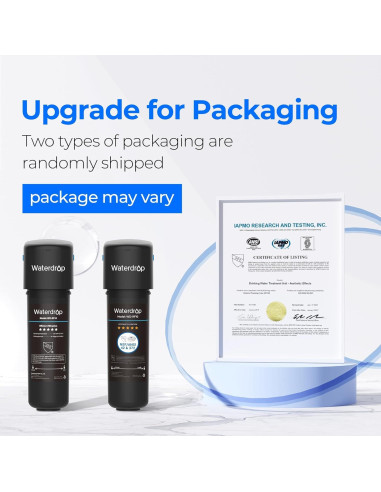 Filtro de agua bajo fregadero Waterdrop WD-10UB, reduce PFAS y plomo