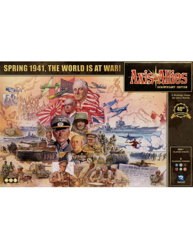 Axis & Allies Edición Aniversario - 2-6 Jugadores - Tablero 61x102 cm