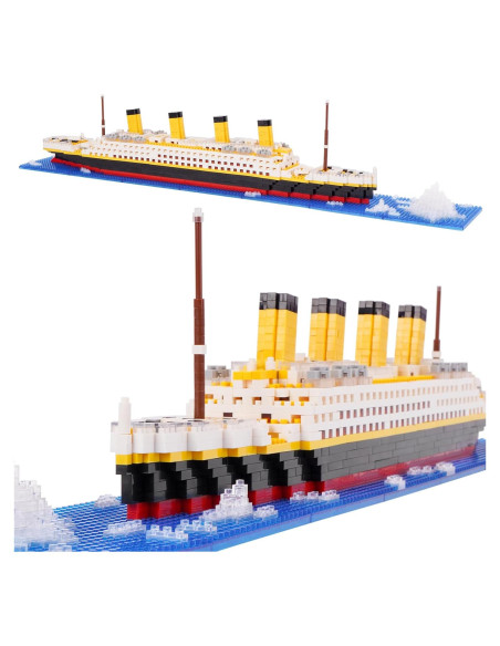 Juego de Bloques Titanic Geniteen 1860 Piezas Micro Bloques