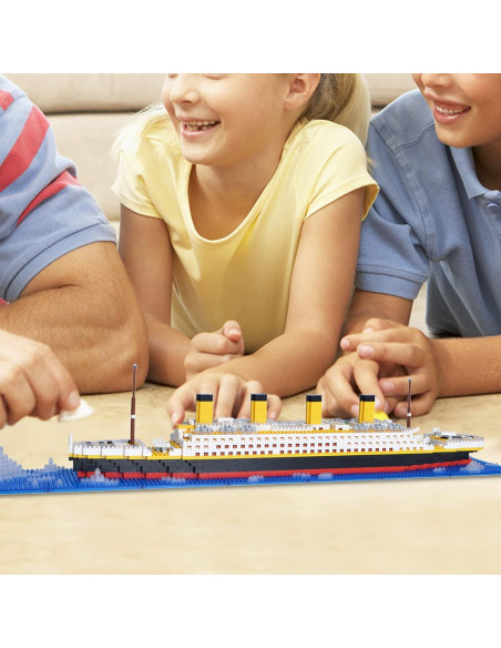 Juego de Bloques Titanic Geniteen 1860 Piezas Micro Bloques