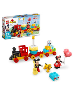 LEGO DUPLO Tren de Cumpleaños Disney Mickey y Minnie 22 Piezas