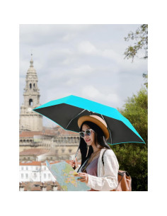 Sombrilla Mini Plegable Raintrend Azul 91 cm UV Automática 2