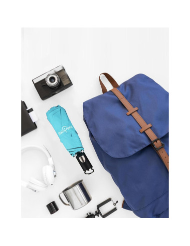 Sombrilla Mini Plegable Raintrend Azul 91 cm UV Automática