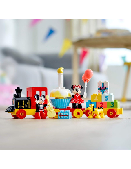 LEGO DUPLO Tren de Cumpleaños Disney Mickey y Minnie 22 Piezas