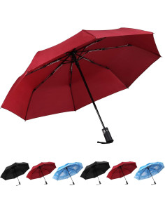 Paraguas de viaje SY COMPACT automático a prueba de viento 2