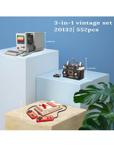 Conjunto de Construcción Vintage JMBricklayer 20132 - 552 Piezas