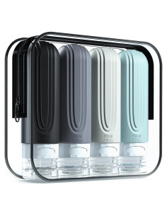 Botellas de Viaje Mrsdry 3oz Silicona A Prueba de Fugas