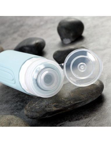 Botellas de Viaje Mrsdry 3oz Silicona A Prueba de Fugas