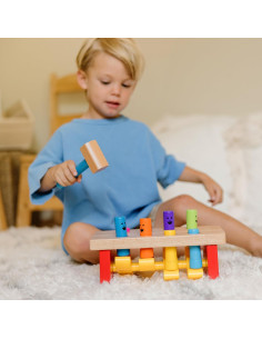 Banco de Golpes Deluxe Melissa & Doug Juguete de Madera 2
