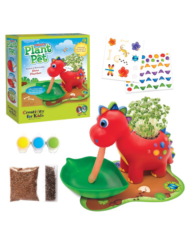 Kit Jardín Dinosaurio Creatividad para Niños Auto-Riego 6-8 Años